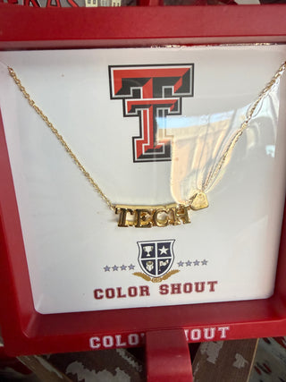 Love College Mascot Heart Necklace