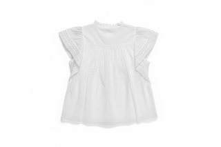 Flutter Sleeves Peasant Top