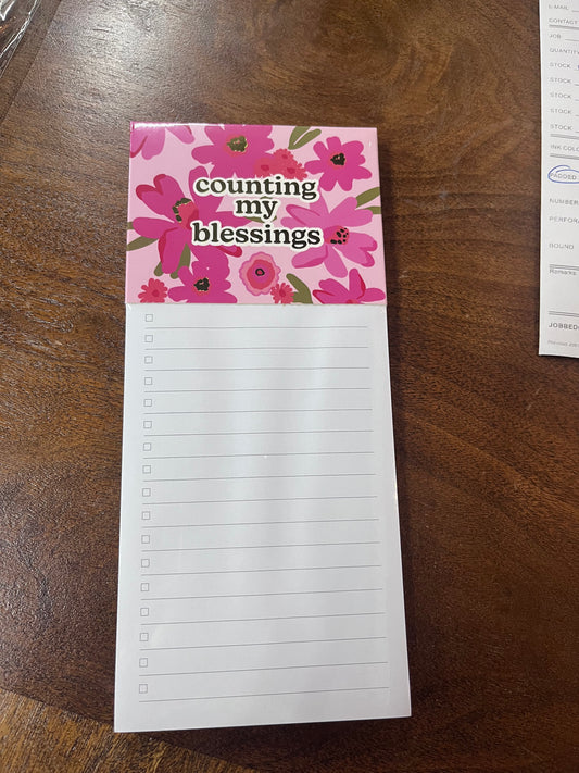 Counting My Blessings Notepad