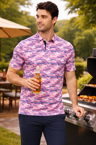 Brookings Camo Performance Polo