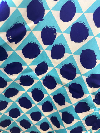 Blue Geometric Top