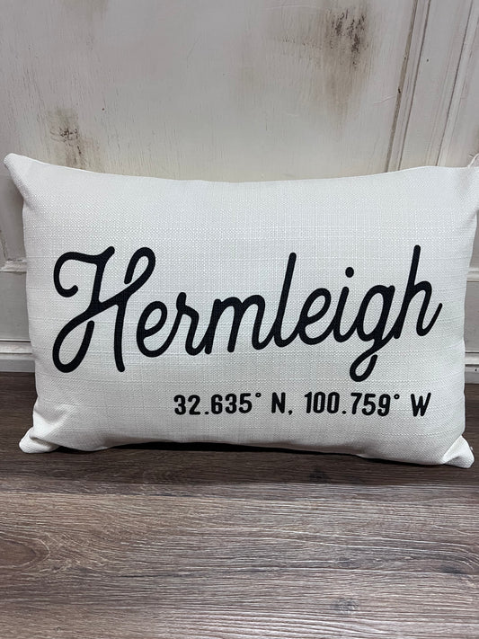 Hermleigh Coordinates Pillow