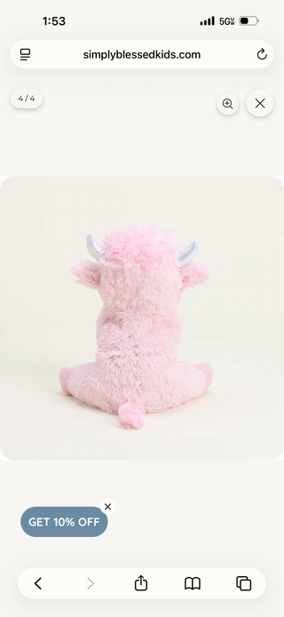 Pink Highland Cow Warmies