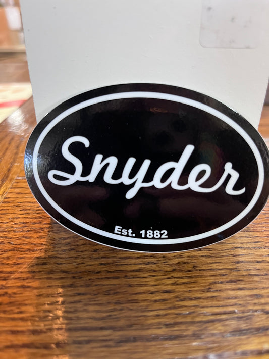 Snyder Est 1882 Sticker