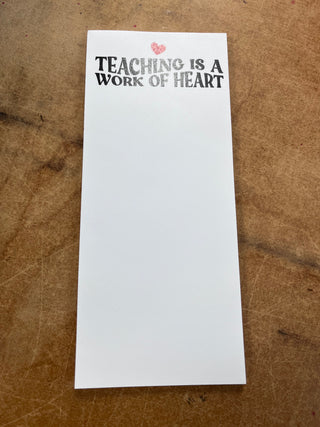 Work of Heart Notepad