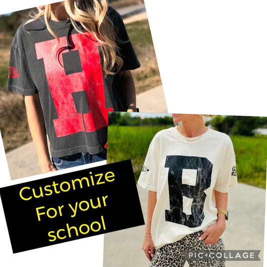 Custom School Varsity Spirit Top
