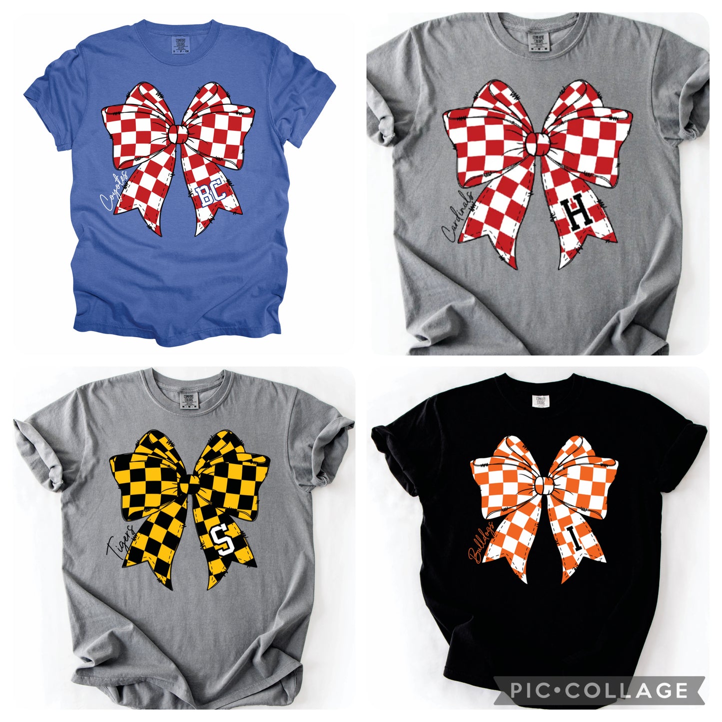 Preorder Mascot Bow on Comfort Colors Tee