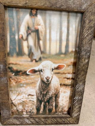 18" x 18" Rustic Framed Art