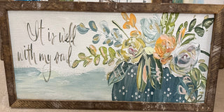 12" x 12" Rustic Framed Art