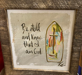 12" x 12" Rustic Framed Art