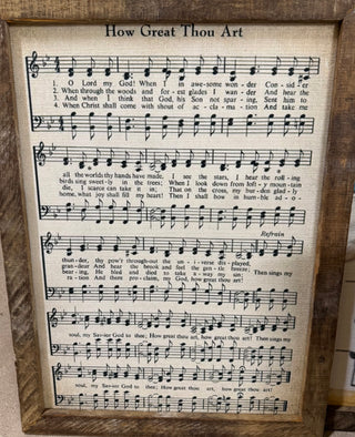 12" x 12" Rustic Framed Art