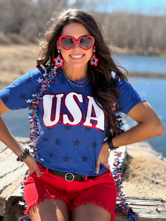 USA Foil Puff Shirt