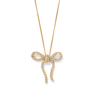 Illumina Bow Necklace in Gold