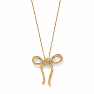 Illumina Bow Necklace in Gold