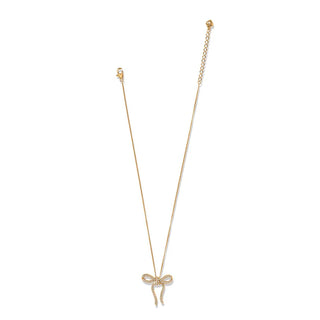 Illumina Bow Necklace in Gold