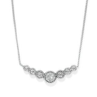 Brighton Women's Necklaces Illumina Celeste Bar Silver Necklace