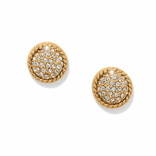 Brighton Women's Earrings Illumina Celeste Dome Gold Post Earrings