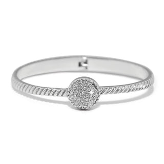 Brighton Women's Bracelets Illumina Celeste Dome Hinged Bangle