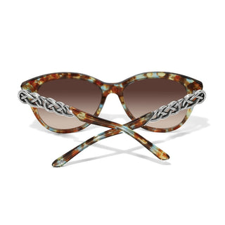 Brighton Plastic Eyewear Interlok Braid Blue Havana Sunglasses