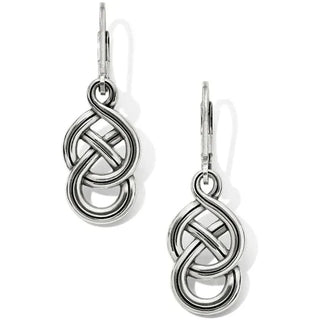 Brighton Women's Earrings Interlok Braid Petite Leverback Earrings