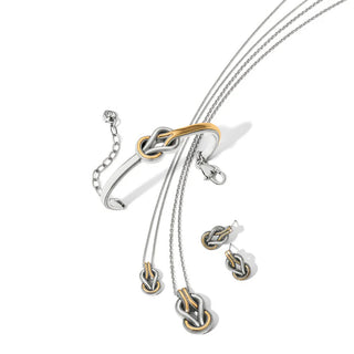 Interlok Harmony Two Tone Bar in Silver Gold
