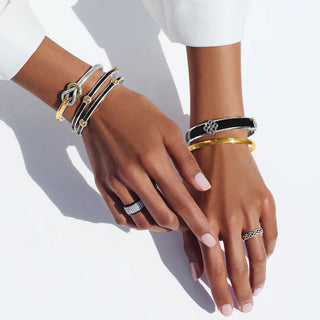 Interlok Harmony Two Tone Bar in Silver Gold