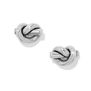Brighton Women's Earrings Interlok Single Knot Mini Earrings
