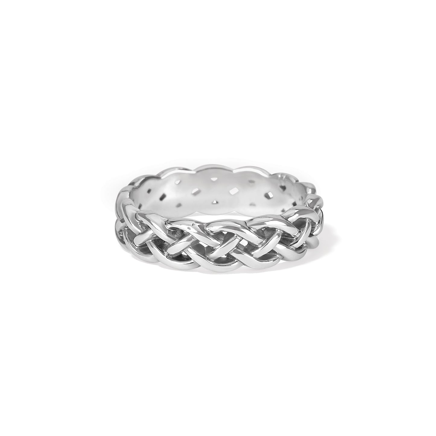 Interlok Braid Band Ring