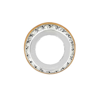 Brighton Intrigue Spacer bead with silver center and decorative gold rim accent
