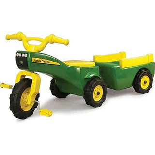 Tomy Toys John Deere Trike & Wagon Set