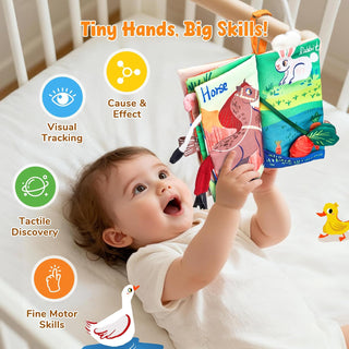 Joycat Baby Farm Cloth Book