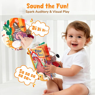 Joycat Baby Farm Cloth Book