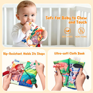 Joycat Baby Farm Cloth Book