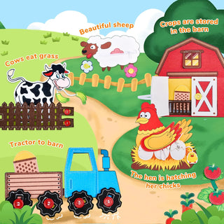 Joycat Farm Animal Kids Busy Book