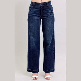 Judy Blue Women's Bottoms Judy Blue Dark Wide Leg Jeans