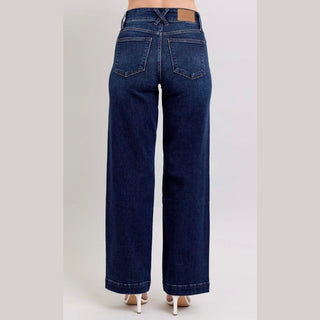 Judy Blue Women's Bottoms Judy Blue Dark Wide Leg Jeans