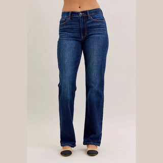 Judy Blue Mid Rise Straight Jeans