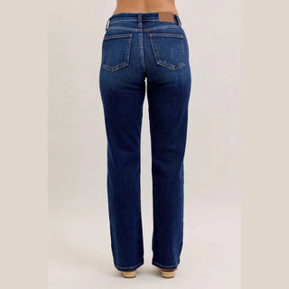 Judy Blue Mid Rise Straight Jeans