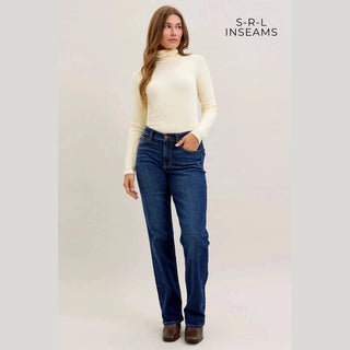 Judy Blue Mid Rise Straight Jeans