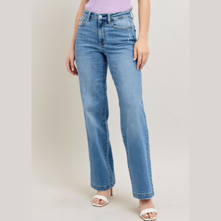 Judy Blue Women's Bottoms Judy Blue Retro Wide Leg Jeans