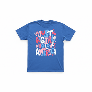 Just a Girl Who Loves America Tee