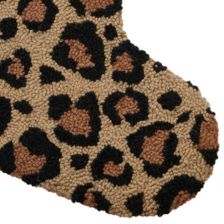Leopard Christmas Hook Stocking