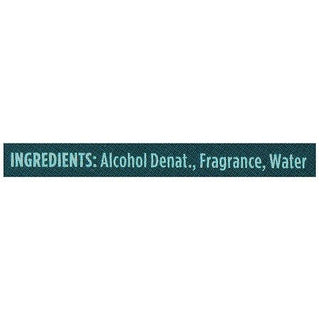 Ingredients label for Duke Cannon Seawolf cologne listing Alcohol Denat., Fragrance, and Water