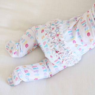 Caden Lane Baby Footies Little Sibling Zipper Footie