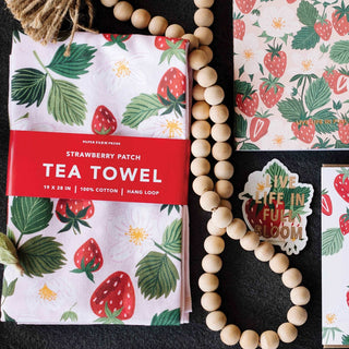 Paper Farm Press Stationary Live life in full bloom Strawberry Decal Stickers