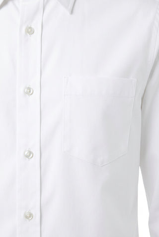 Vine & Love white long sleeve button-down shirt with chest pocket