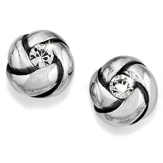 Brighton Women's Earrings Silver Love Me Knot Mini Post Earrings