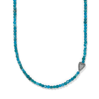 Love Message Be Bold Teal Necklace