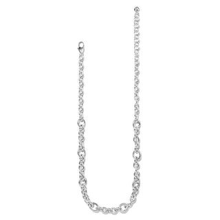 Luxe Link Charm Holder side view showing lobster claw clasp and eight charm stations