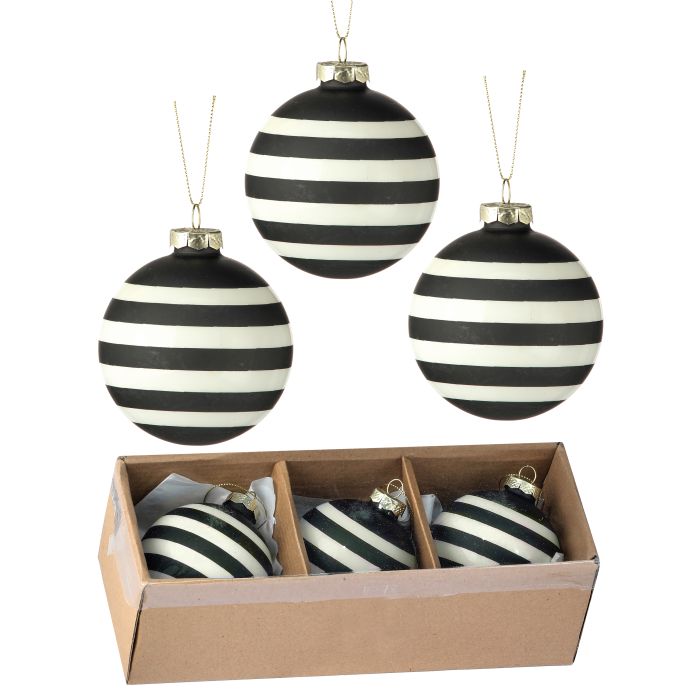 Black Stripe Ornament